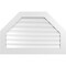 Ekena Millwork Octagonal Top Surface Mount PVC Gable Vent: Functional, w/ 3-1/2"W x 1"P Standard Frame, 40"W x 26"H GVPOT40X2601SF - alternate 1